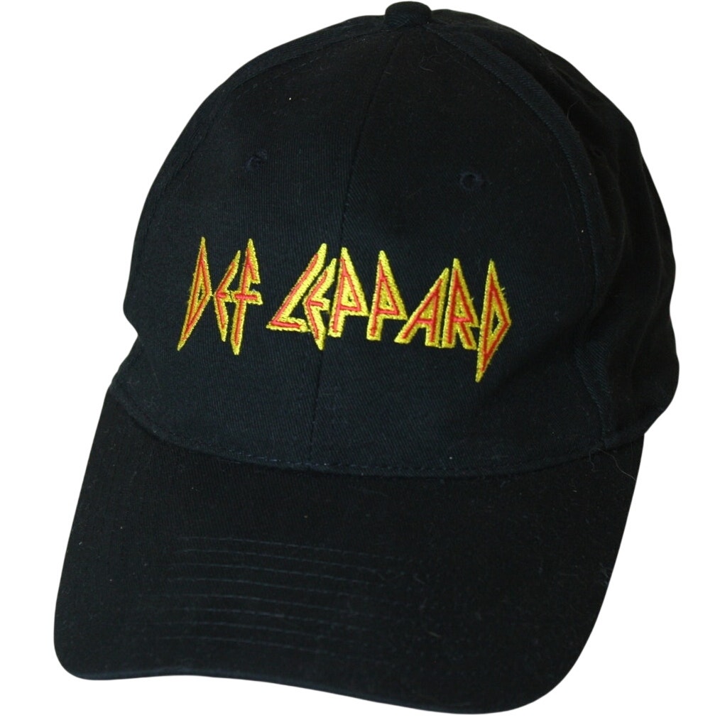 Def Leppard Tour 2007 Hat Nissun Cap Black Adjustable Rock Band Strapback